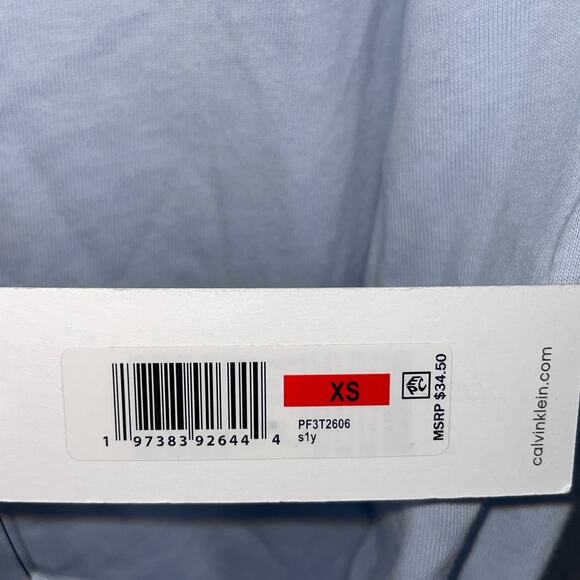 Calvin Klein Women's Long-Sleeve Crewneck T-Shirt blue XS $35 - Picture 6 of 6